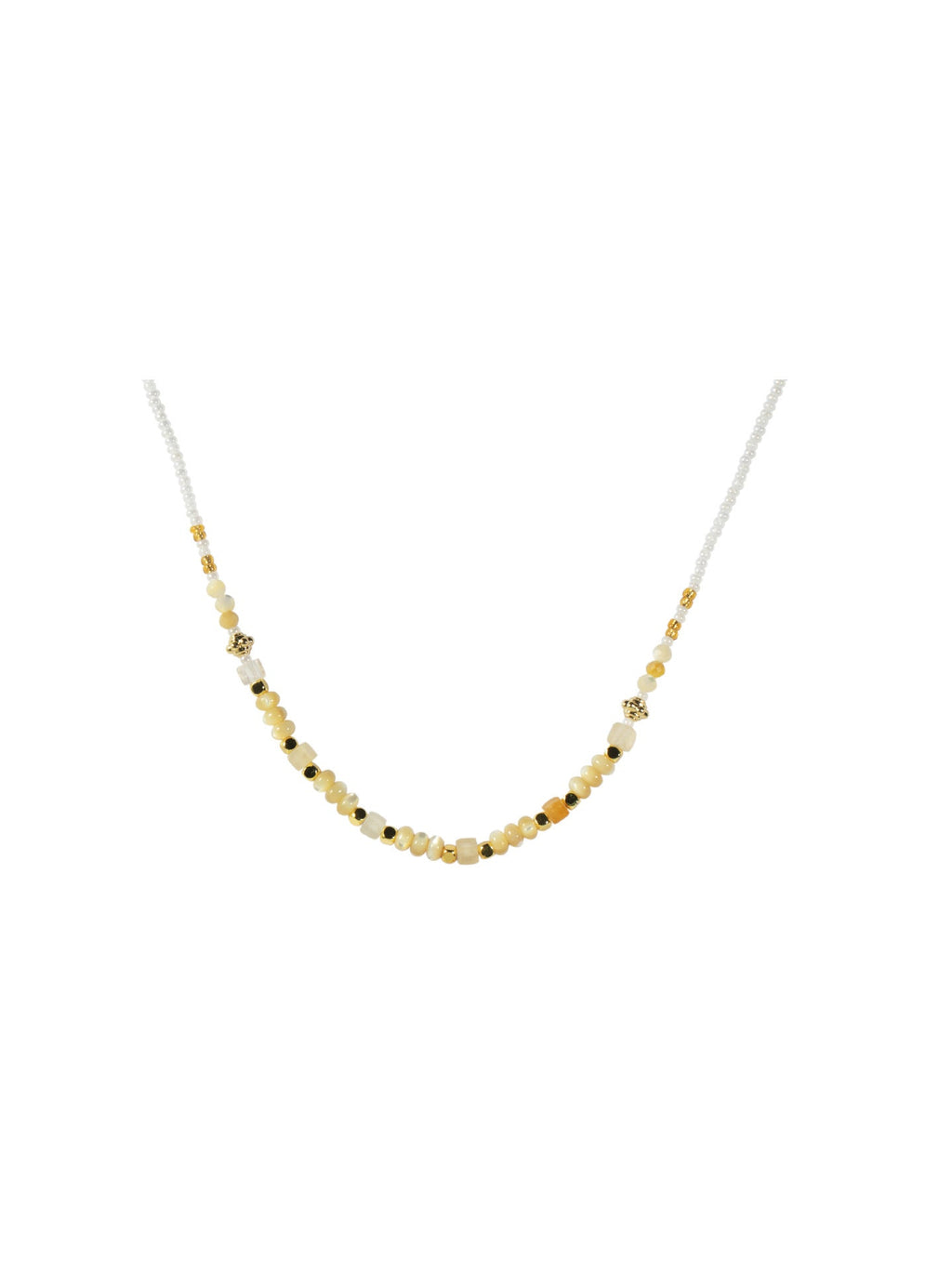Beaded Cubic Zirconia Choker — necklace, view 5