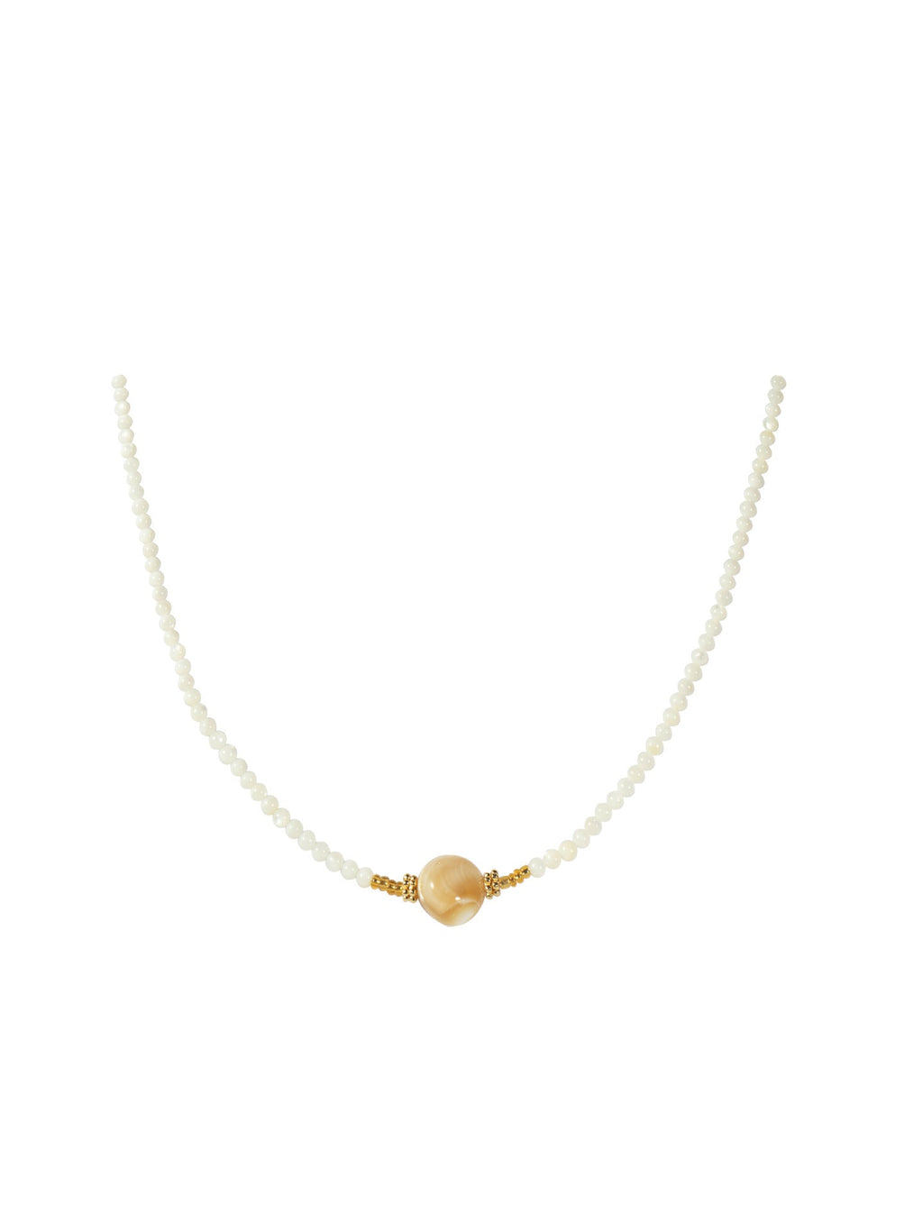 Beaded Cubic Zirconia Choker — necklace, view 6