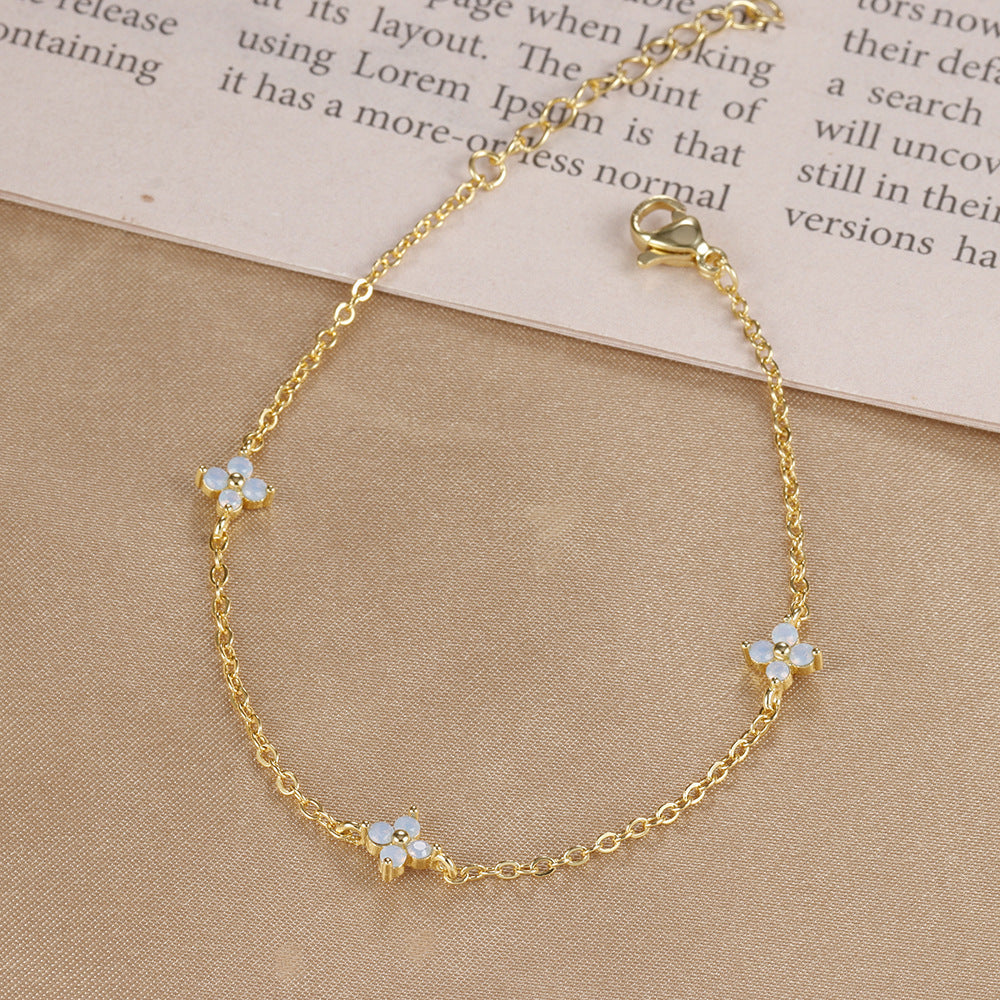 Flower Pendant Choker Necklace — necklace, view 4