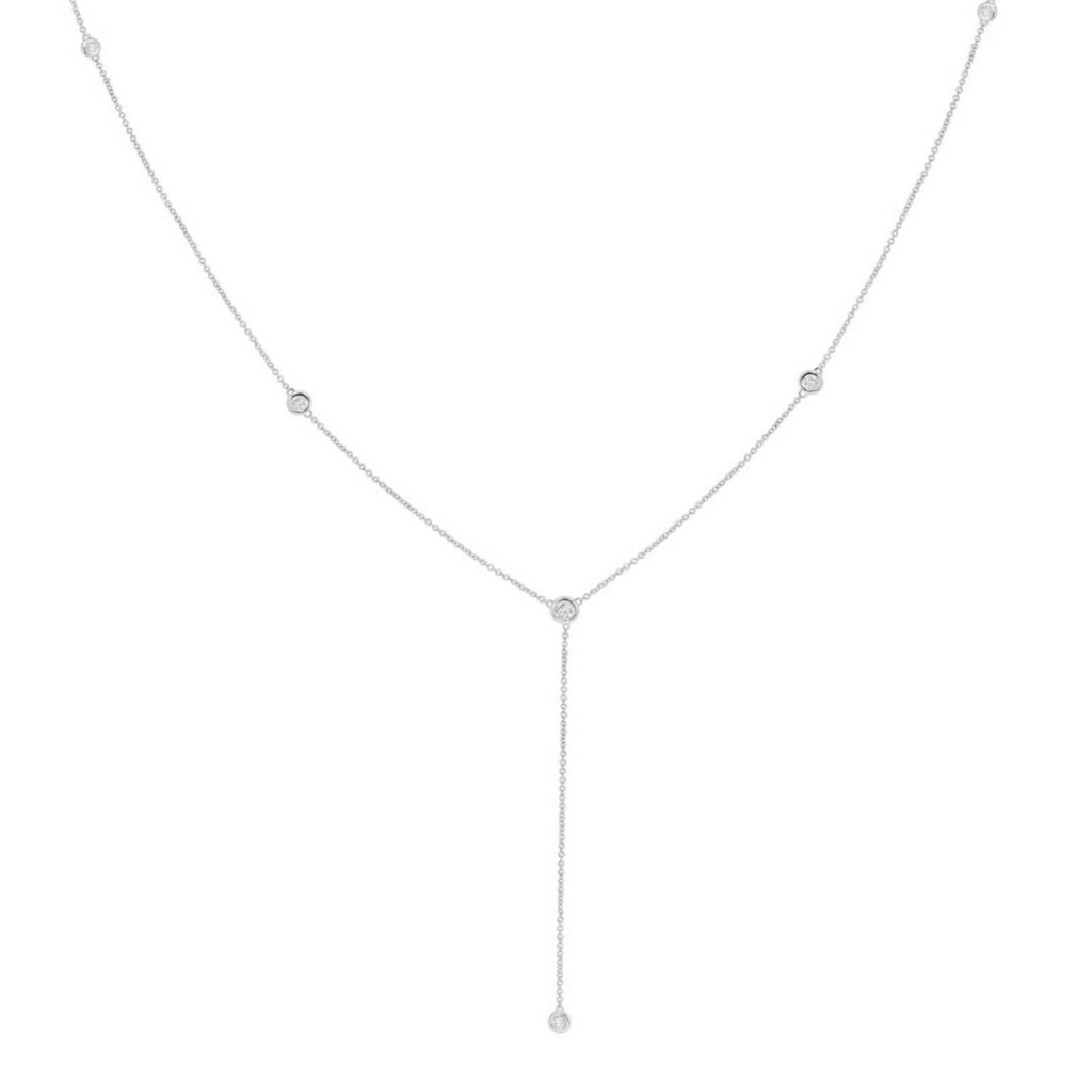 Rhinestone Pendant Y-Necklace — necklace, view 4