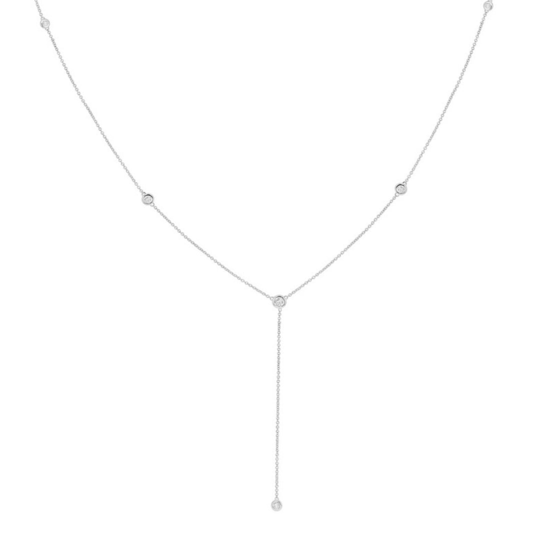 Rhinestone Pendant Y-Necklace — necklace, view 4