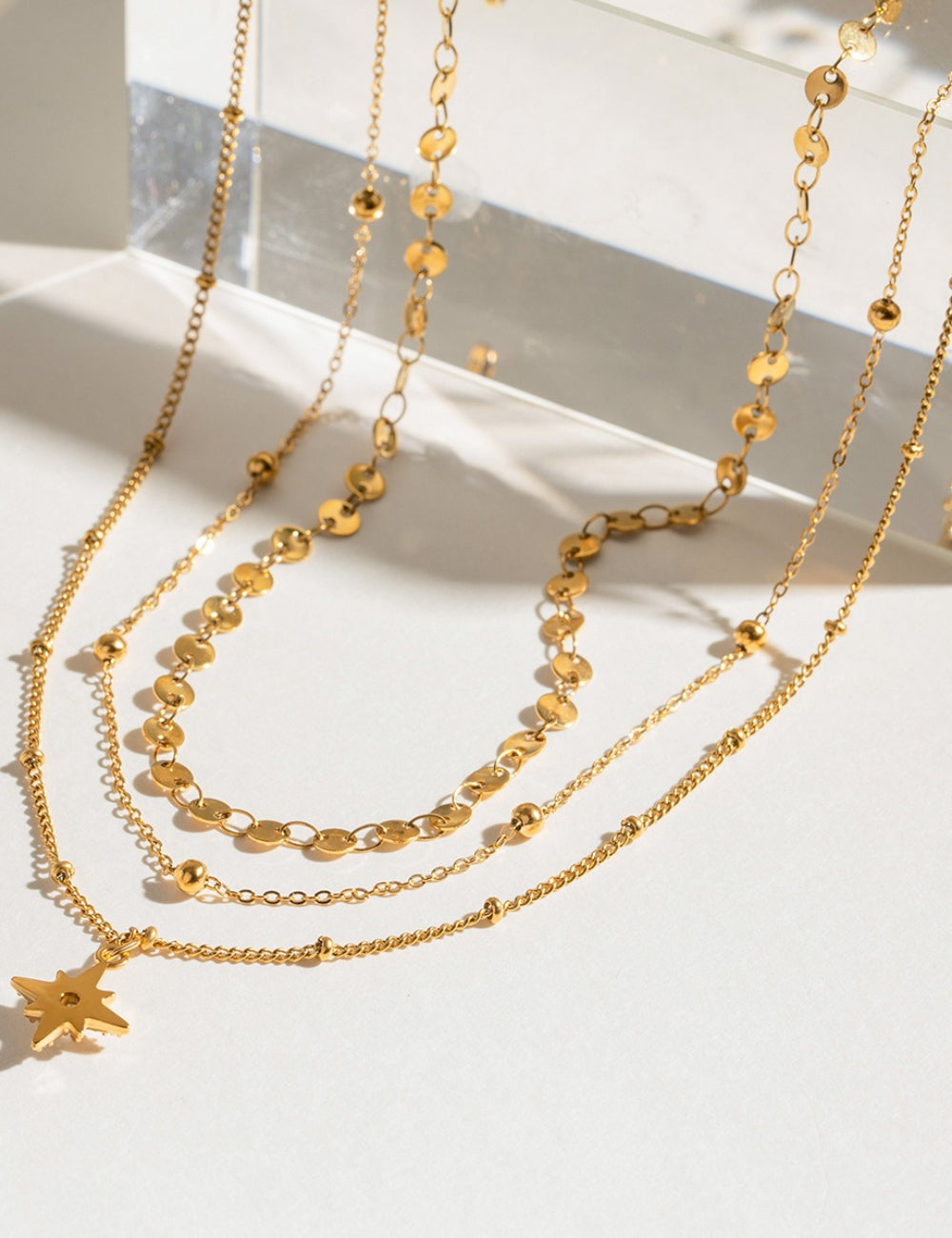 Gold Sunflower Necklace — gold necklace