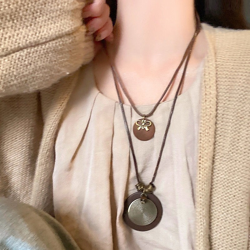 Layered Starfish Heart Necklace — necklace, view 9