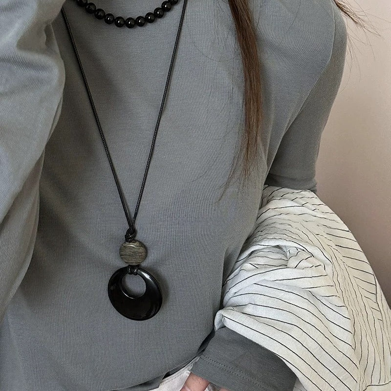 Layered Starfish Heart Necklace — necklace, view 10