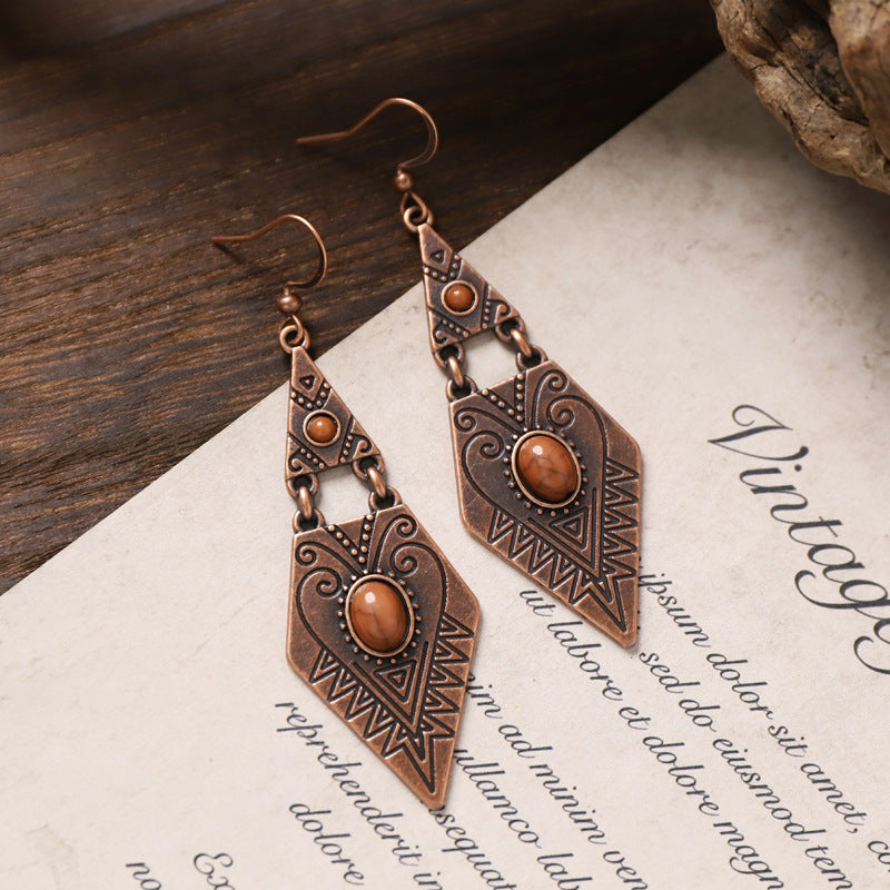 Wooden Bead Tassel Earrings — earrings, view 7