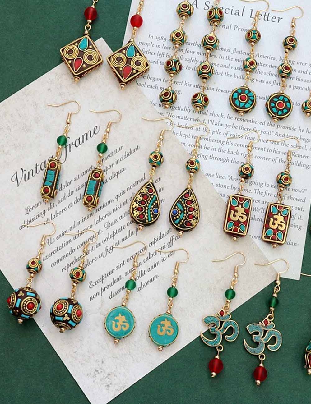 Fine Beaded Tassel Hoop Earrings — earrings
