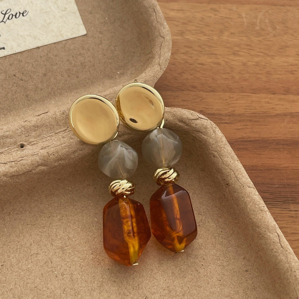 Fine Irregular Resin Dangle Earrings — earrings, view 6