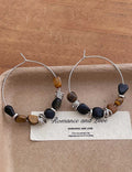 Round Circle Copper Hoops — earrings