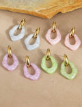 Irregular Resin Drop Earrings — earrings