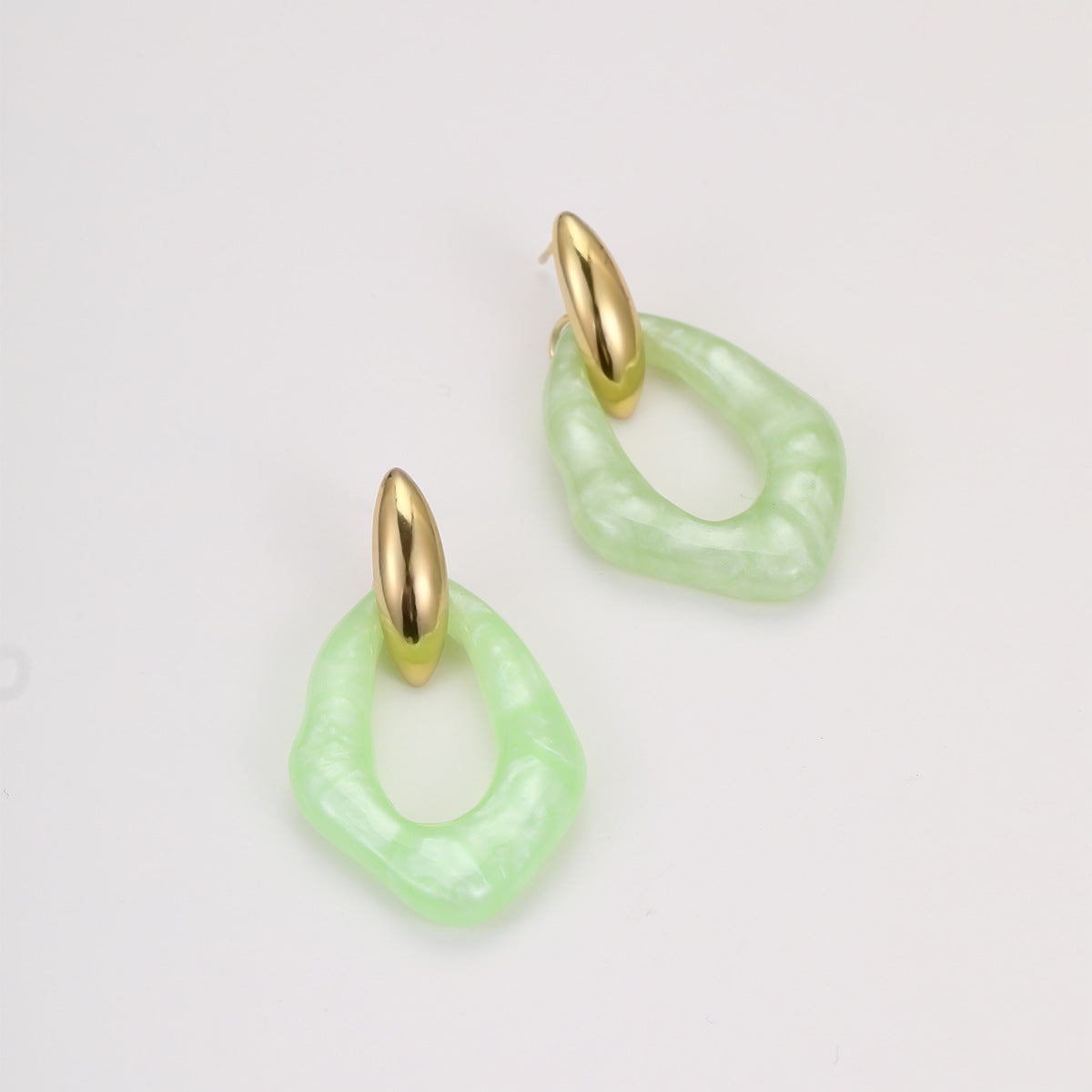 Irregular Resin Drop Earrings — earrings, view 9