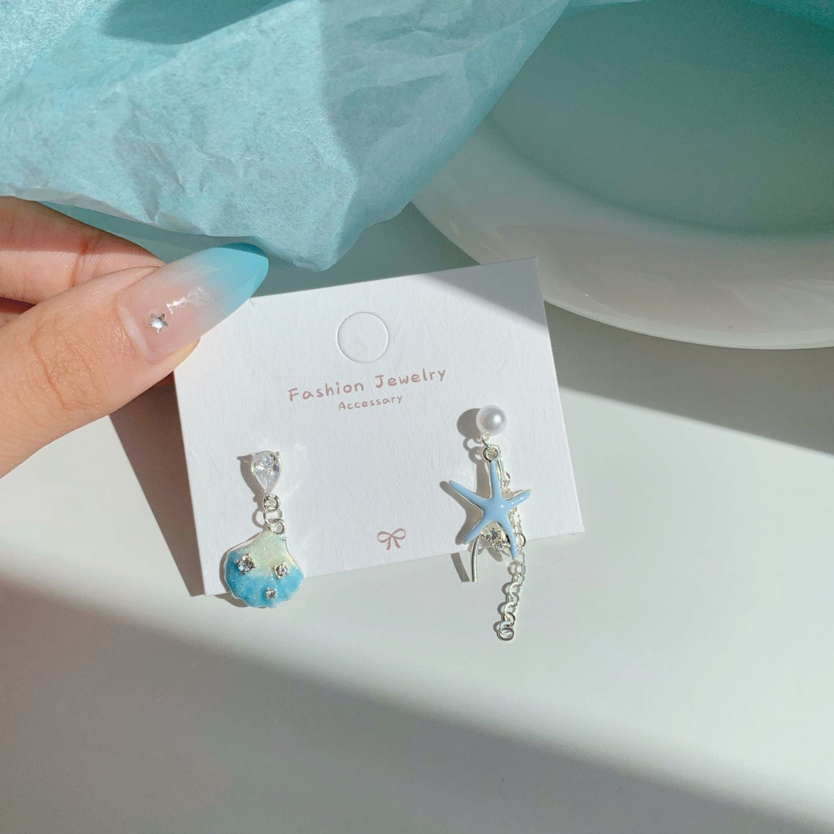 Sea Style Shell Stud Earrings — earrings, view 13