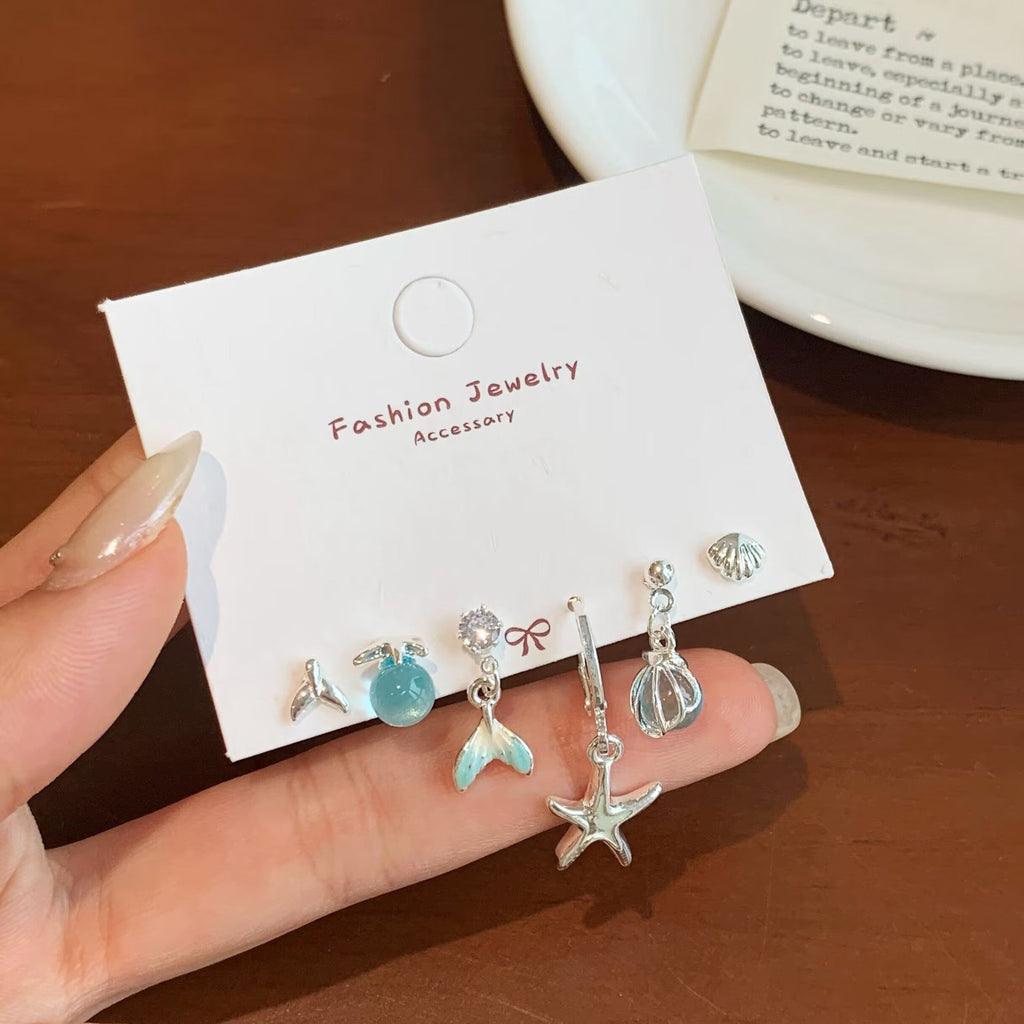 Sea Style Shell Stud Earrings — earrings, view 16