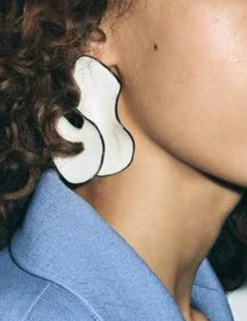 Irregular Floral Stud Earrings — earrings