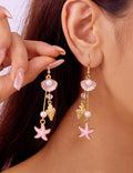 Starfish Tassel Drop Earrings — earrings