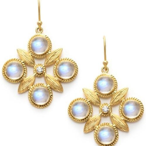 Geometric Cubic Zirconia Drop Earrings — earrings, view 13