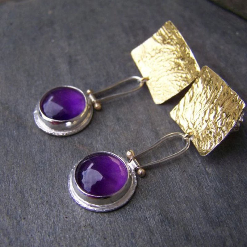 Geometric Cubic Zirconia Drop Earrings — earrings, view 15