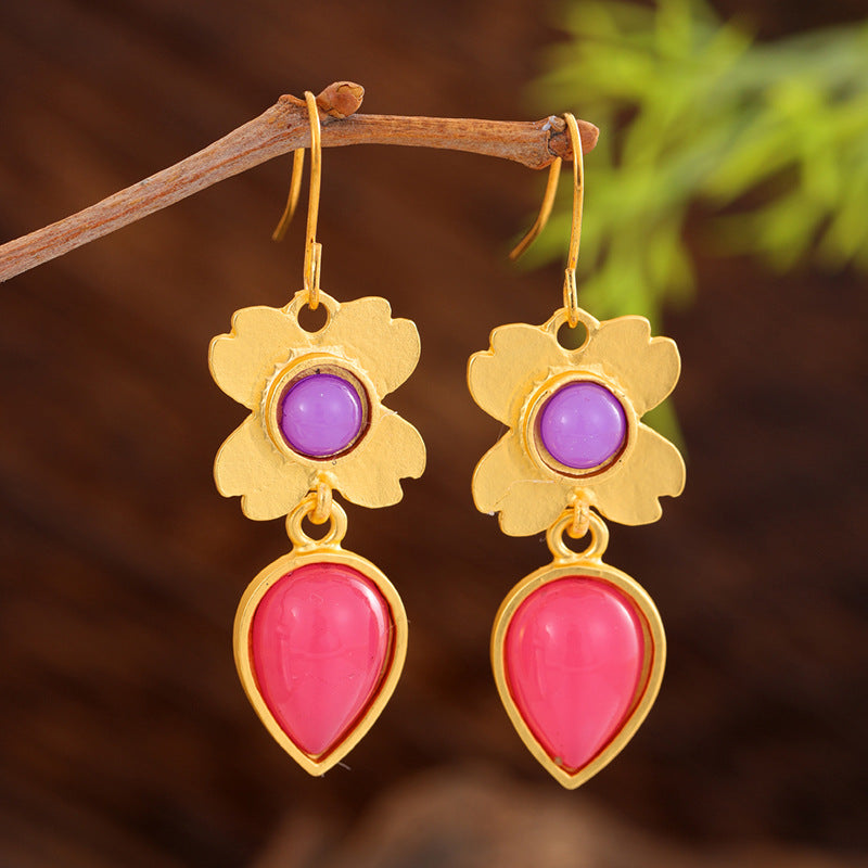 Geometric Cubic Zirconia Drop Earrings — earrings, view 18