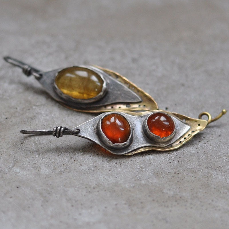Geometric Cubic Zirconia Drop Earrings — earrings, view 20