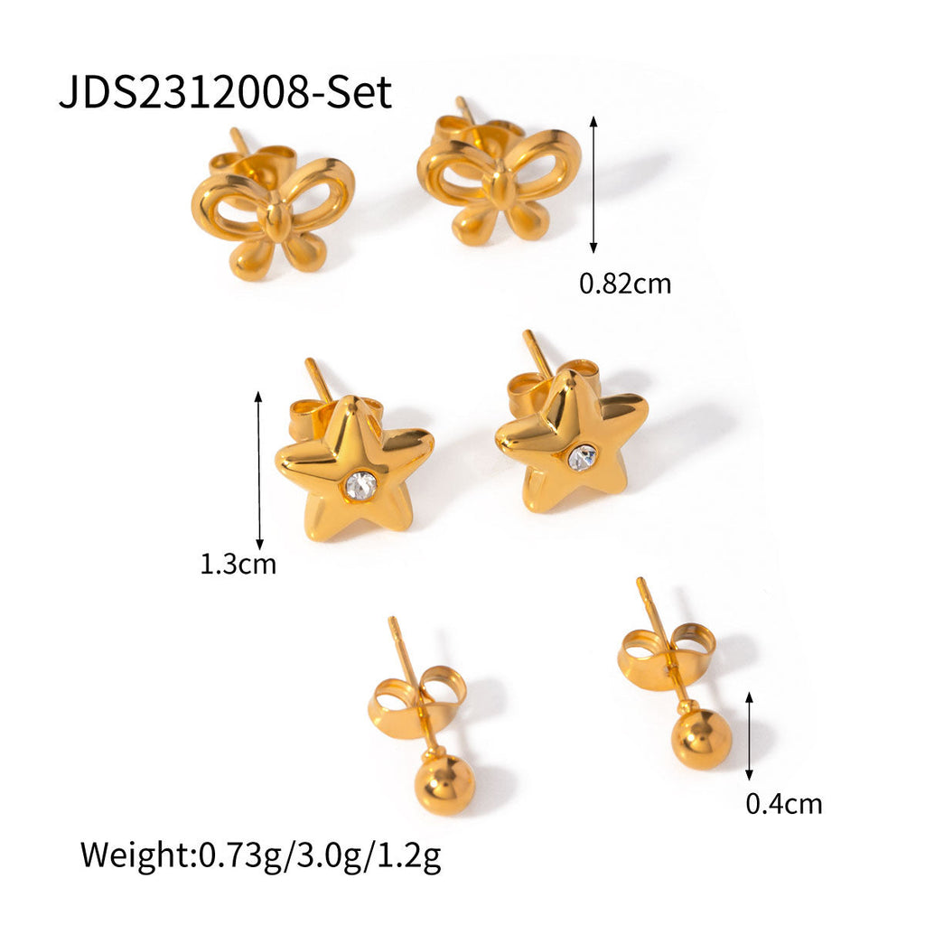Sparkling Rhinestone Hoop Earrings — gold earrings, view 26