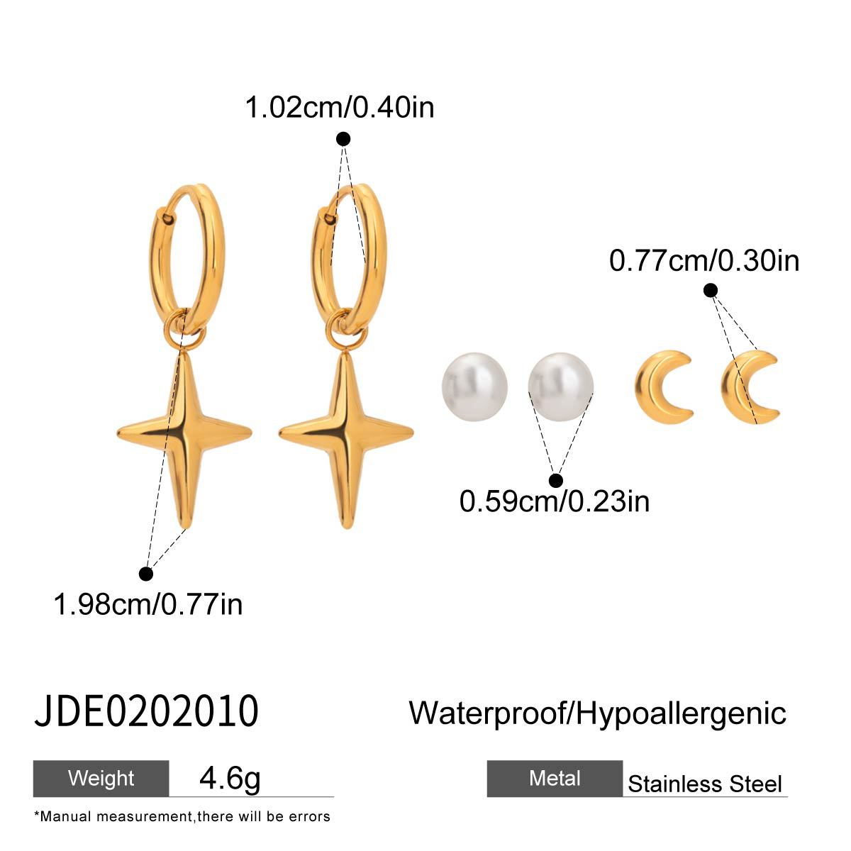 Sparkling Rhinestone Hoop Earrings — gold earrings, view 34
