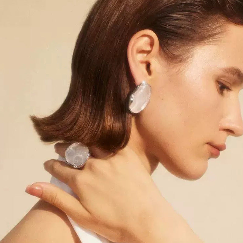 Oversized Statement Studs — earrings, view 4