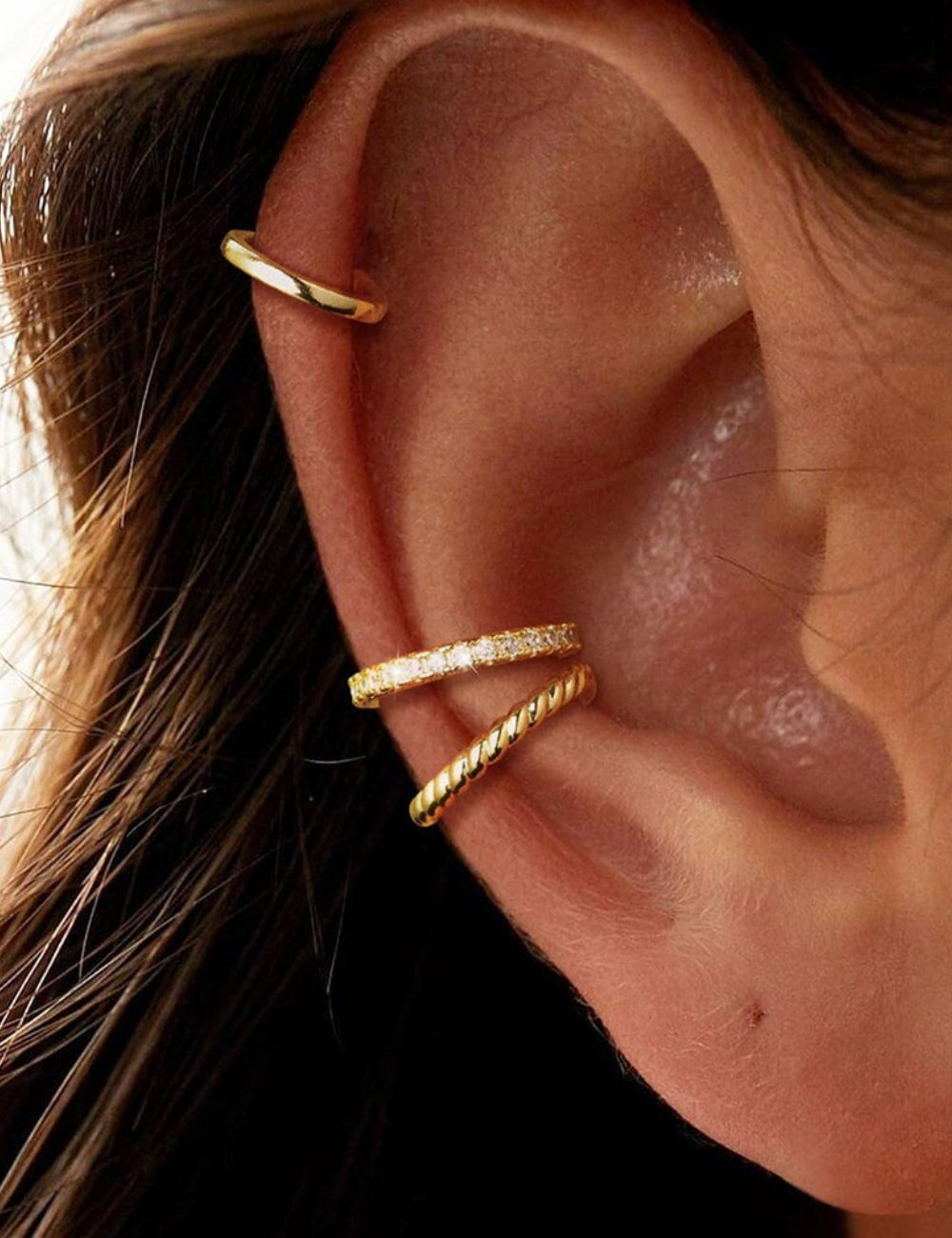 Twist C-Shape Clip Earrings — earrings