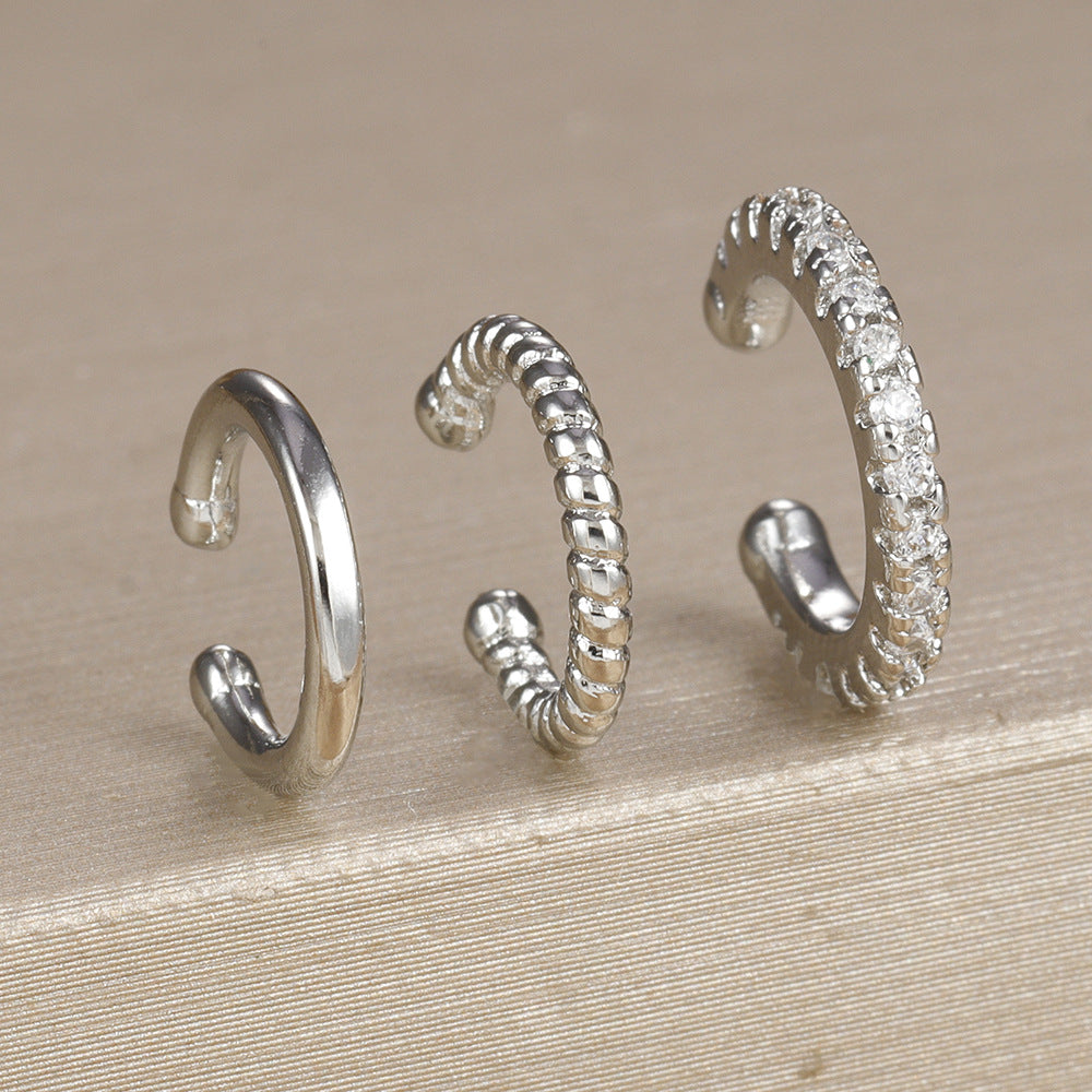 Twist C-Shape Clip Earrings — earrings, view 3
