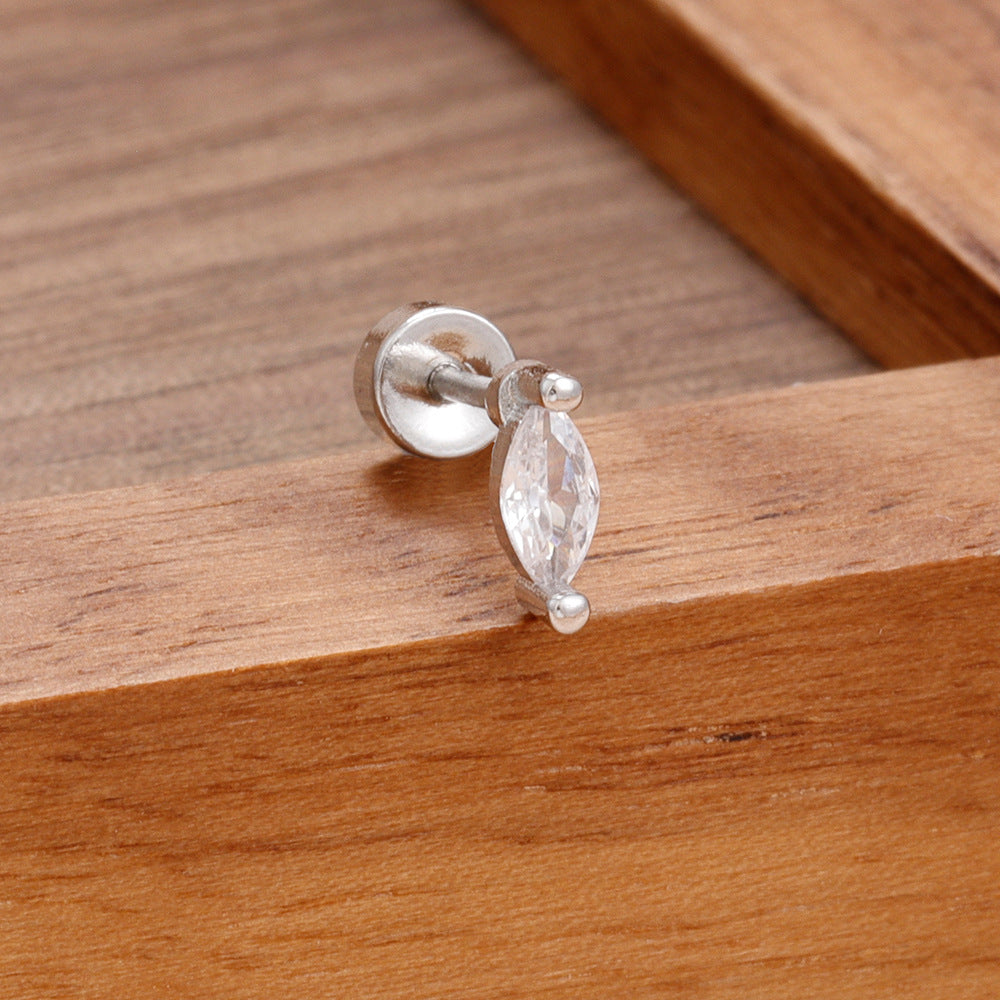 Sunflower Cubic Zirconia Stud Earrings — earrings, view 9
