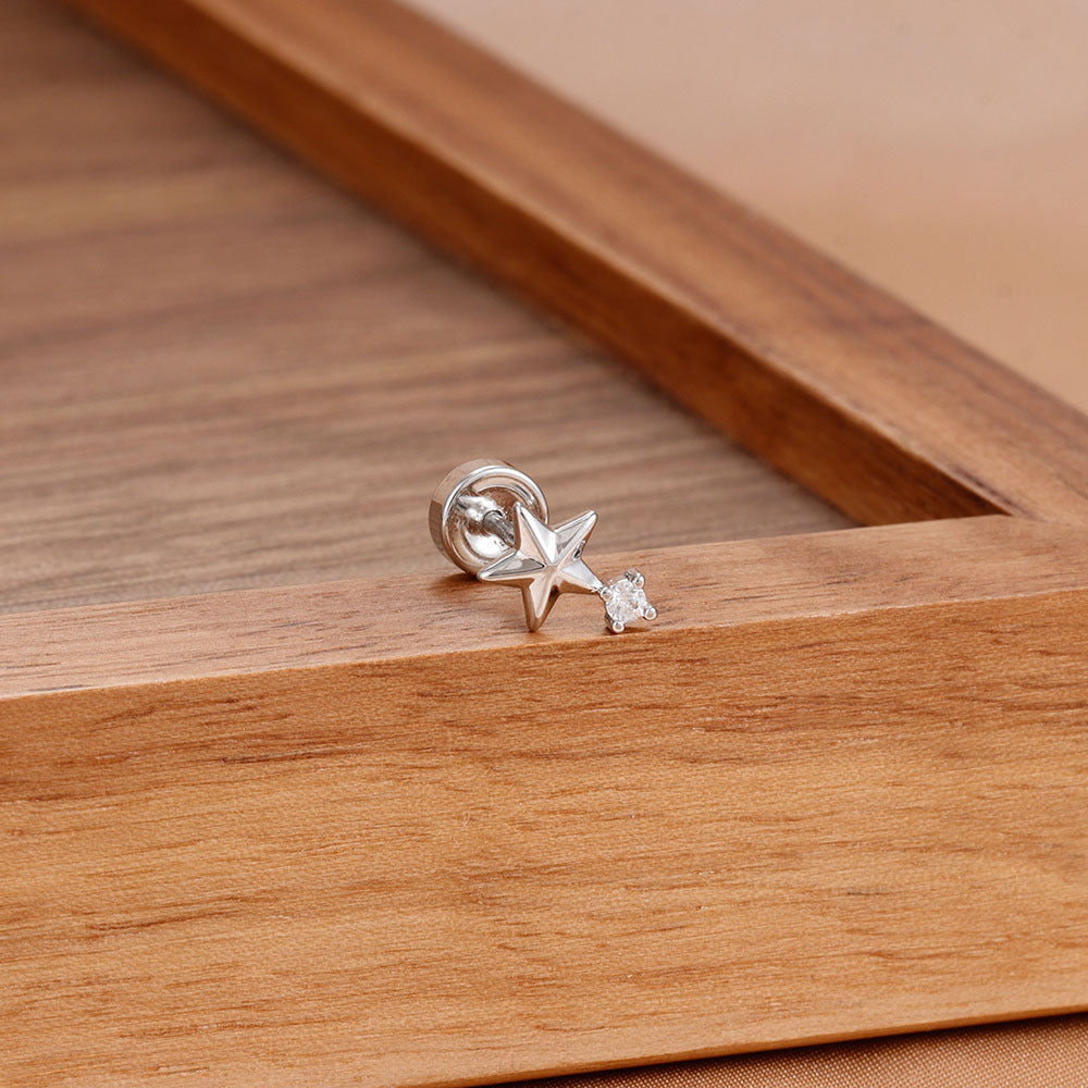 Sunflower Cubic Zirconia Stud Earrings — earrings, view 33