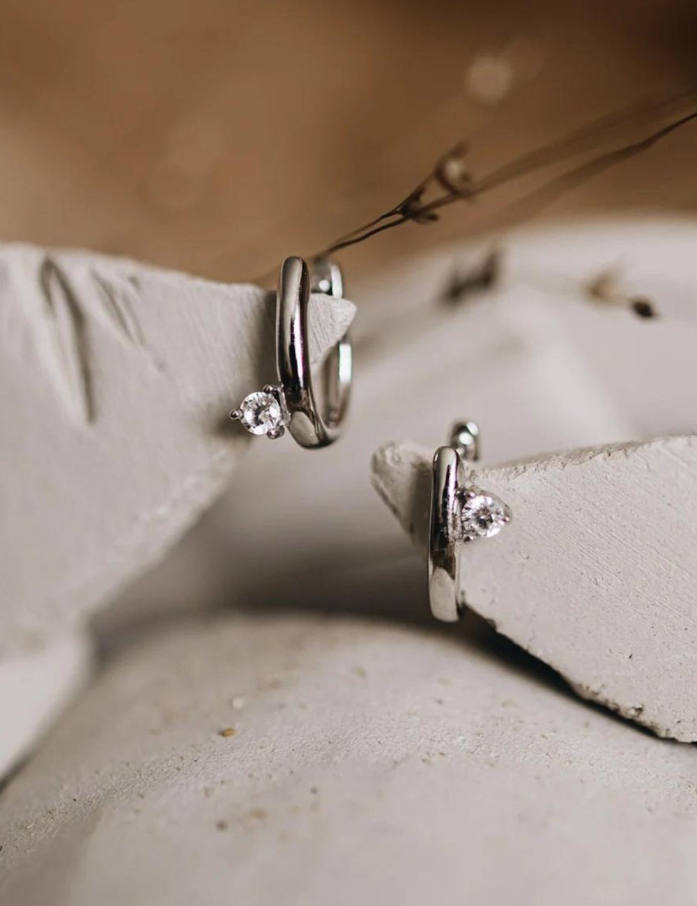 Rhinestone Stud Earrings — earrings