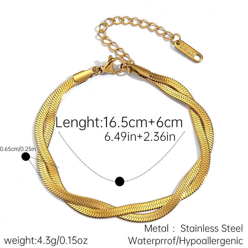 Chunky Cuban Link Chain Bracelet — bracelet, view 6