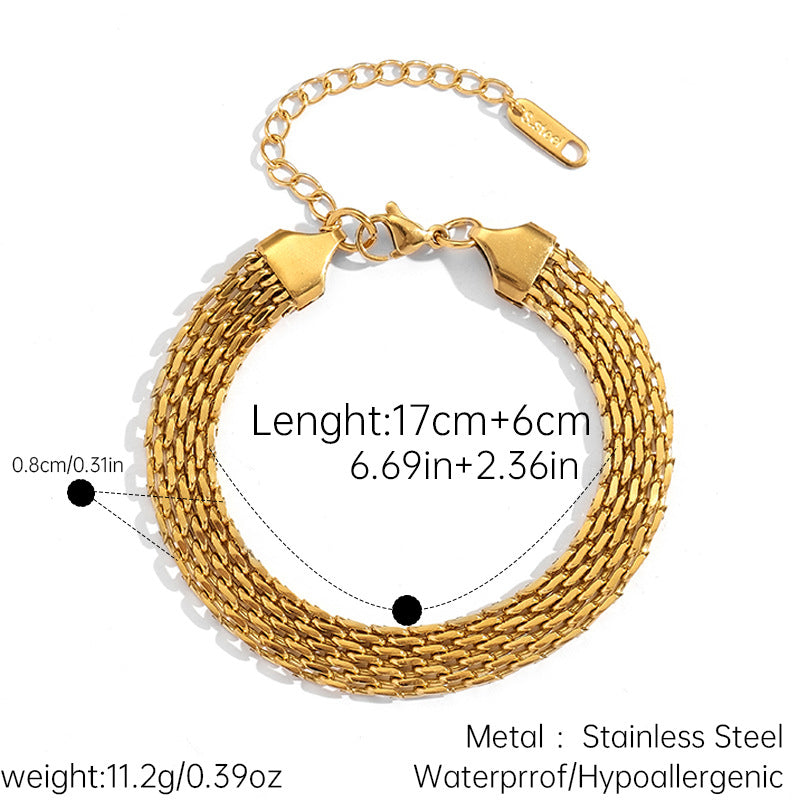 Chunky Cuban Link Chain Bracelet — bracelet, view 11