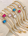 Two-Size Cubic Zirconia Bracelet — bracelet