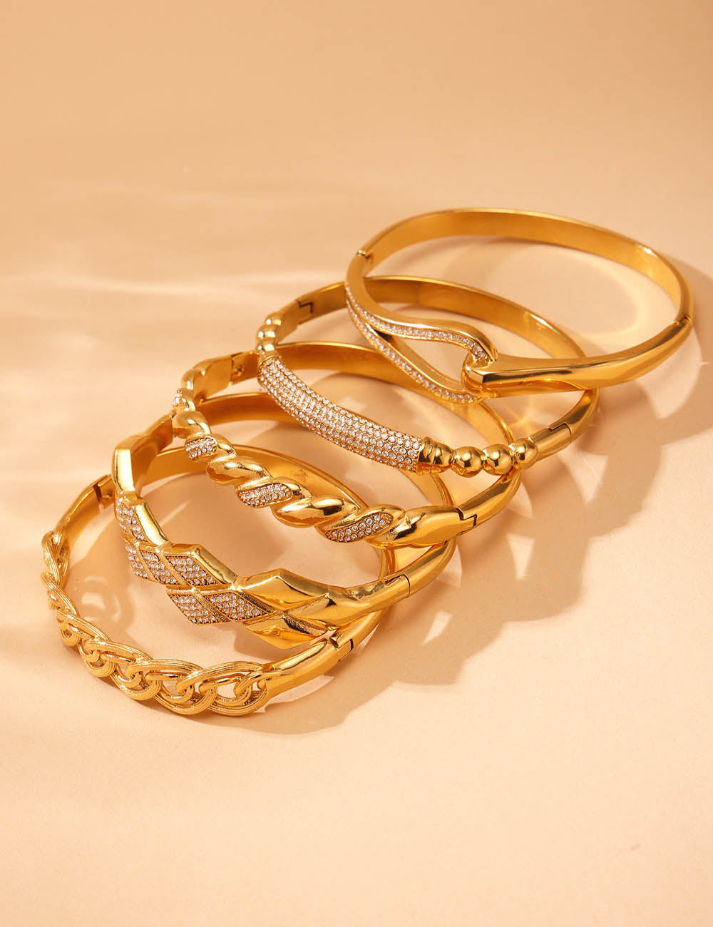 Cuban Link Zirconia Bangle — bracelet