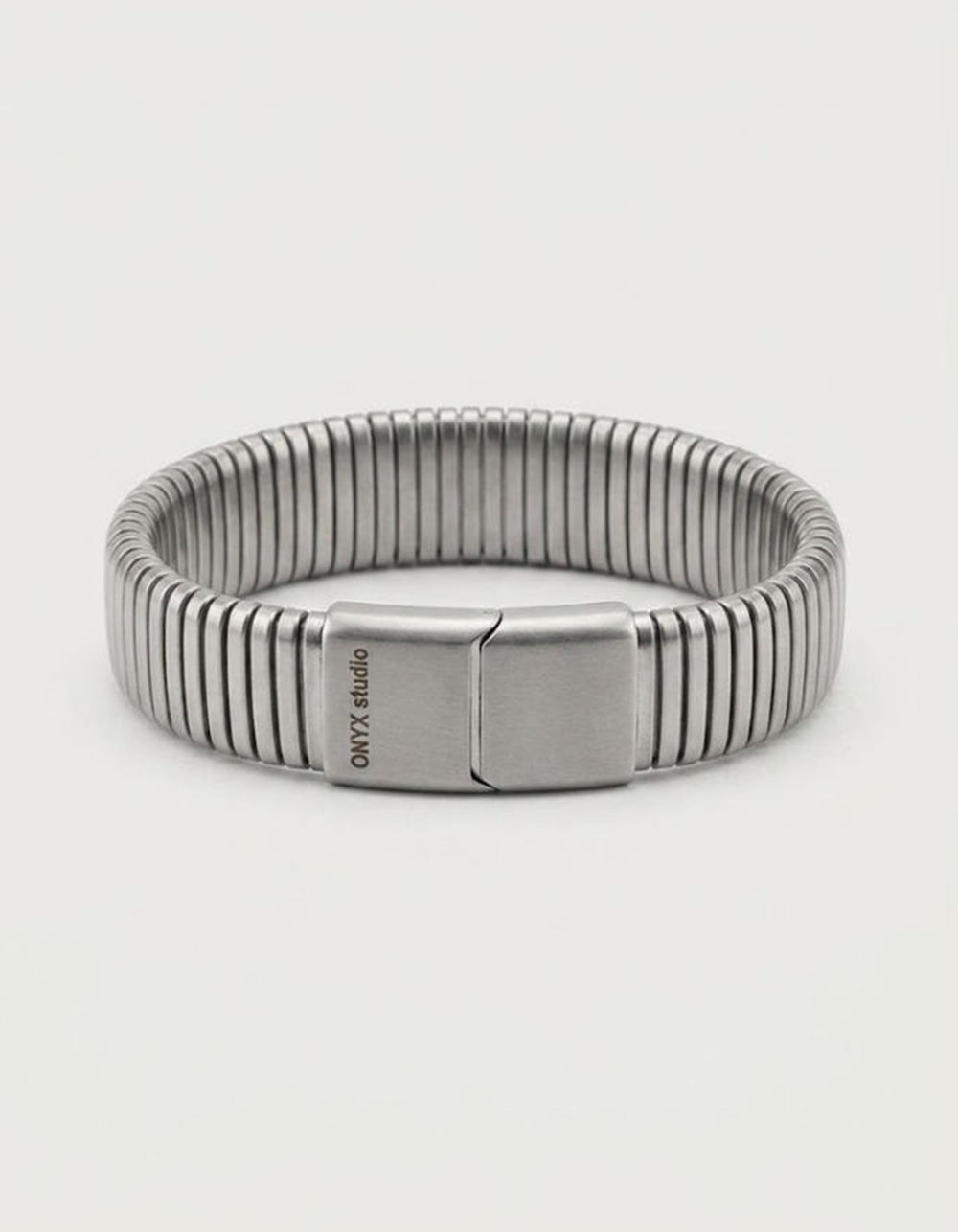 Polished Titanium Steel Bracelet — silver bracelet