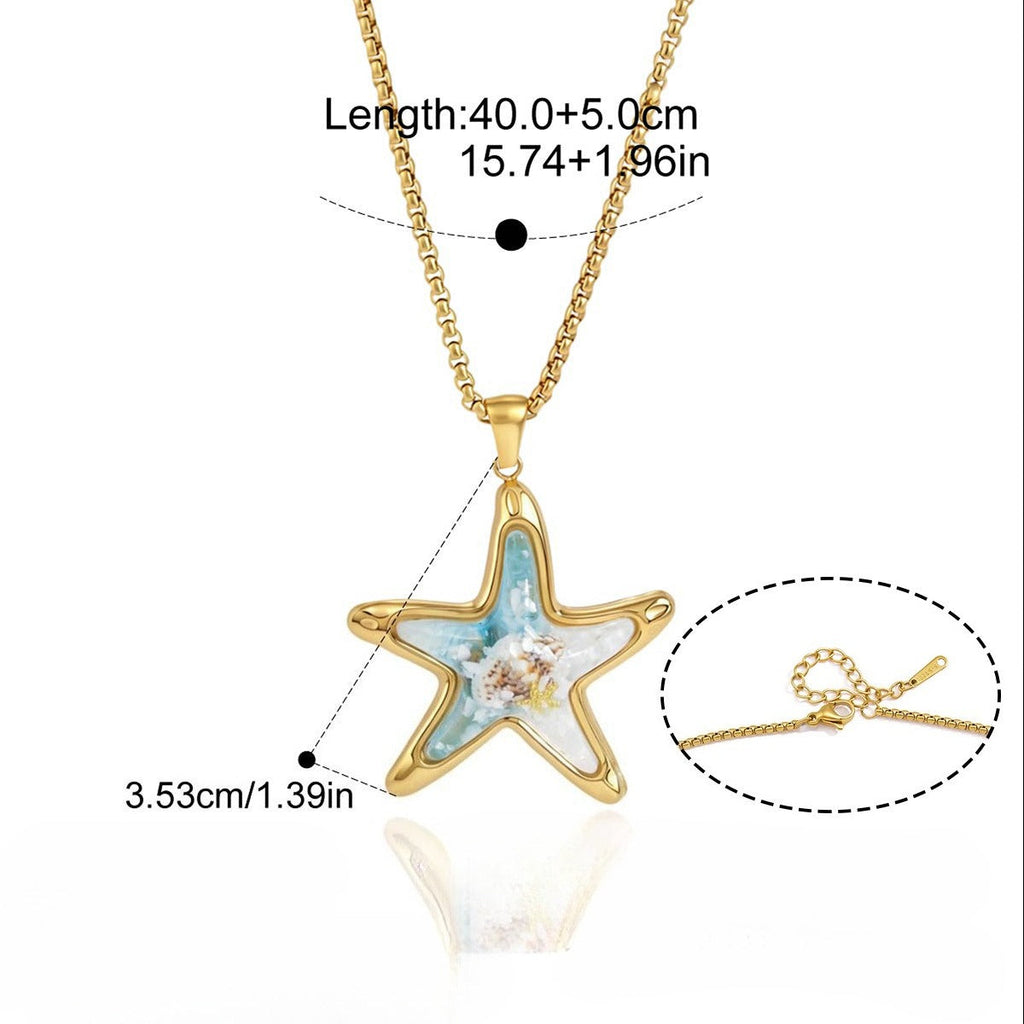 Starfish Rhinestone Charm Bracelet — bracelet, view 9