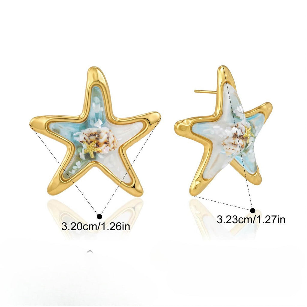 Starfish Rhinestone Charm Bracelet — bracelet, view 10