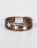 Multi-Layer Rope Star Bracelet — brown bracelet