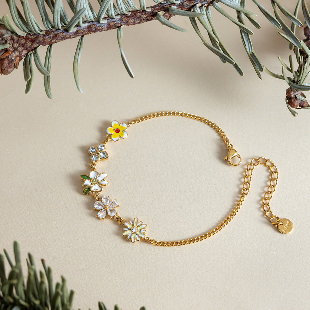 Zircon Charm Link Bracelet — bracelet, view 3