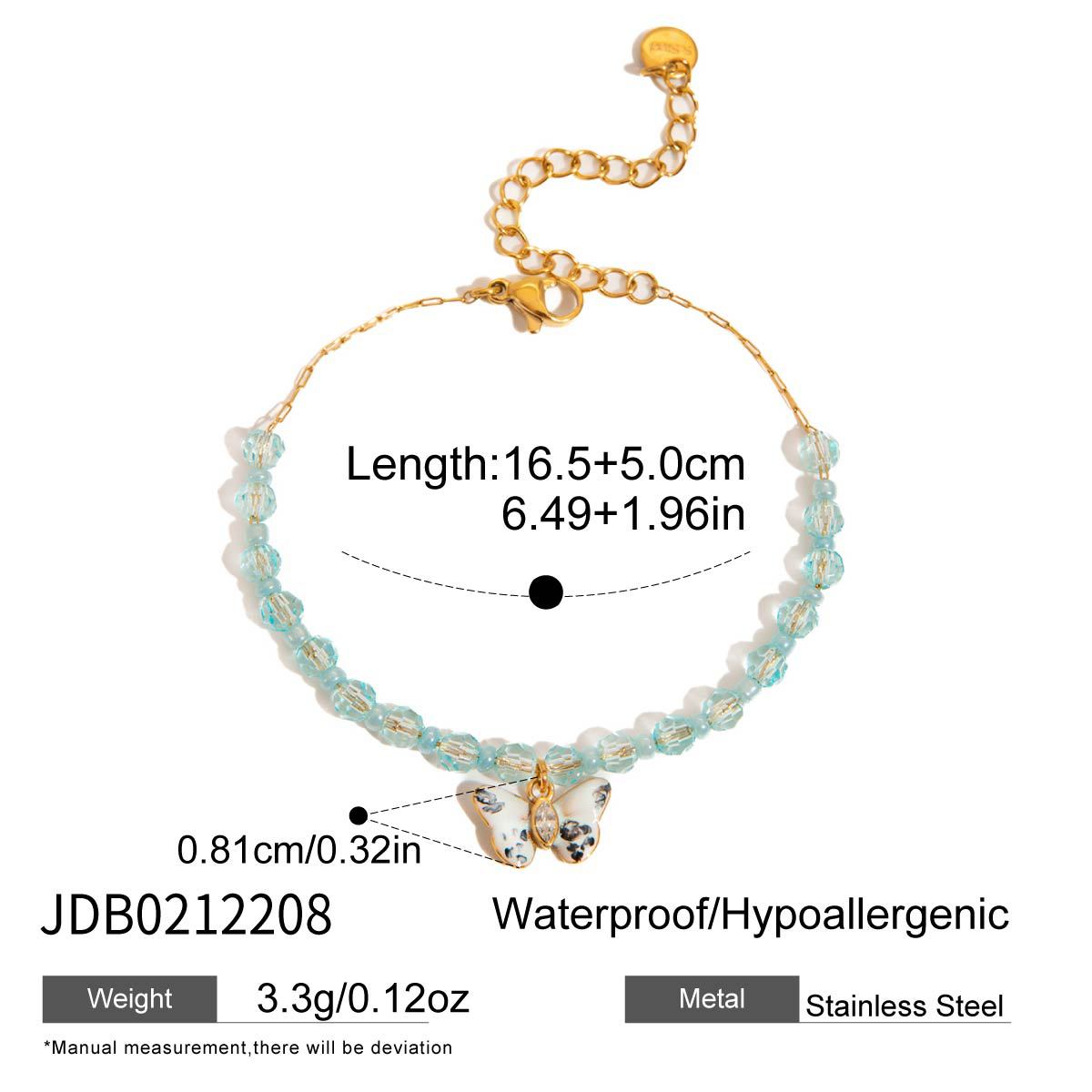 Zircon Charm Link Bracelet — bracelet, view 7