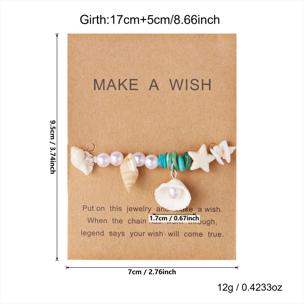 Fine Starfish and Shell Charm Bracelet — bracelet, view 9