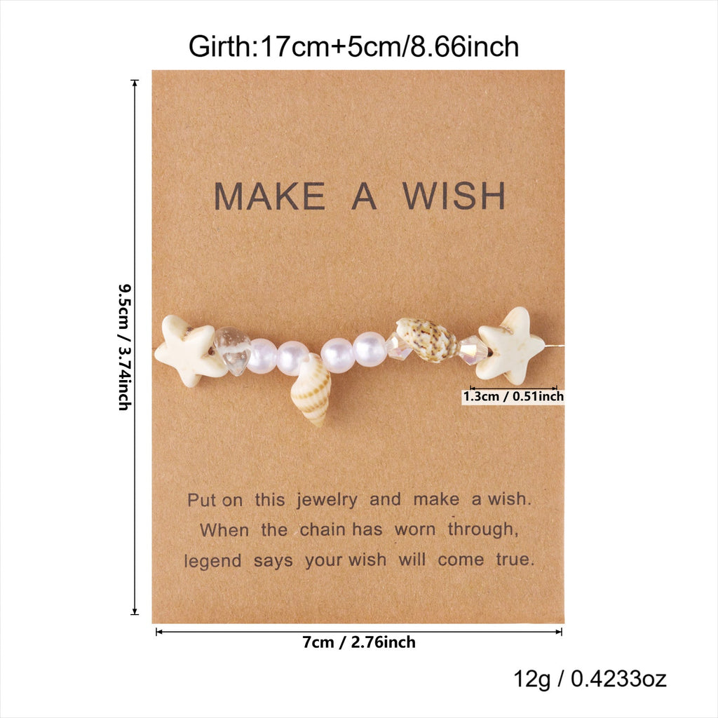 Fine Starfish and Shell Charm Bracelet — bracelet, view 13