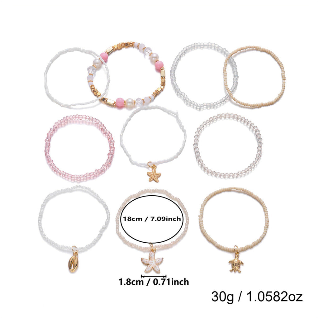 Seed Bead Beach Bracelet Set — bracelet, view 8