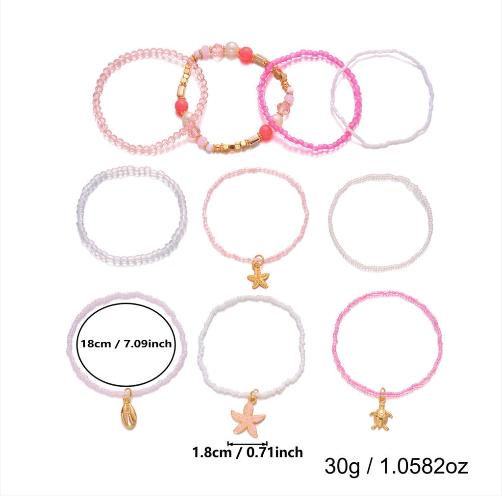 Seed Bead Beach Bracelet Set — bracelet, view 9