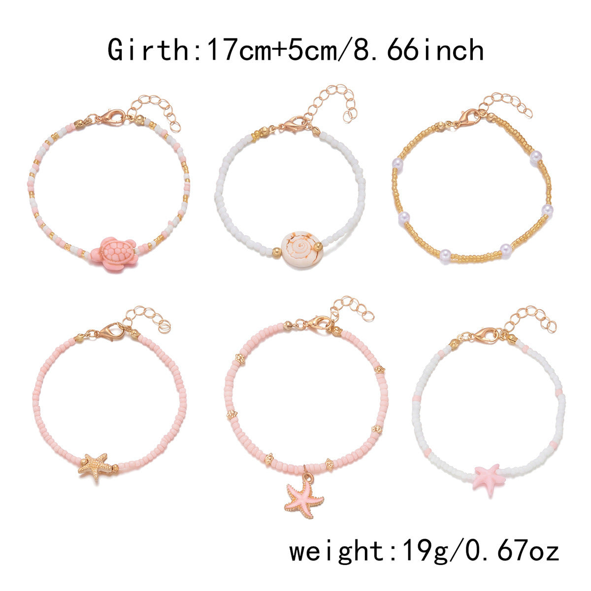 Seed Bead Beach Bracelet Set — bracelet, view 10