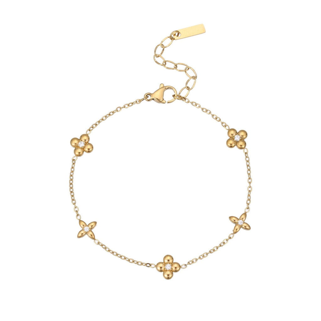 Rhinestone Star Pendant Bracelet — bracelet, view 4