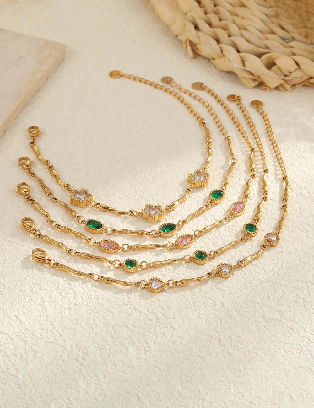 Geometric Gold Plated Bracelet — gold bracelet
