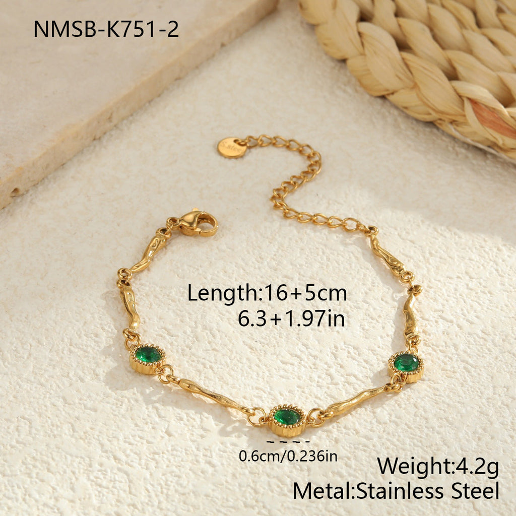 Geometric Gold Plated Bracelet — gold bracelet, view 9