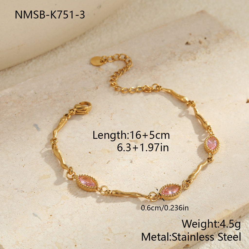 Geometric Gold Plated Bracelet — gold bracelet, view 10