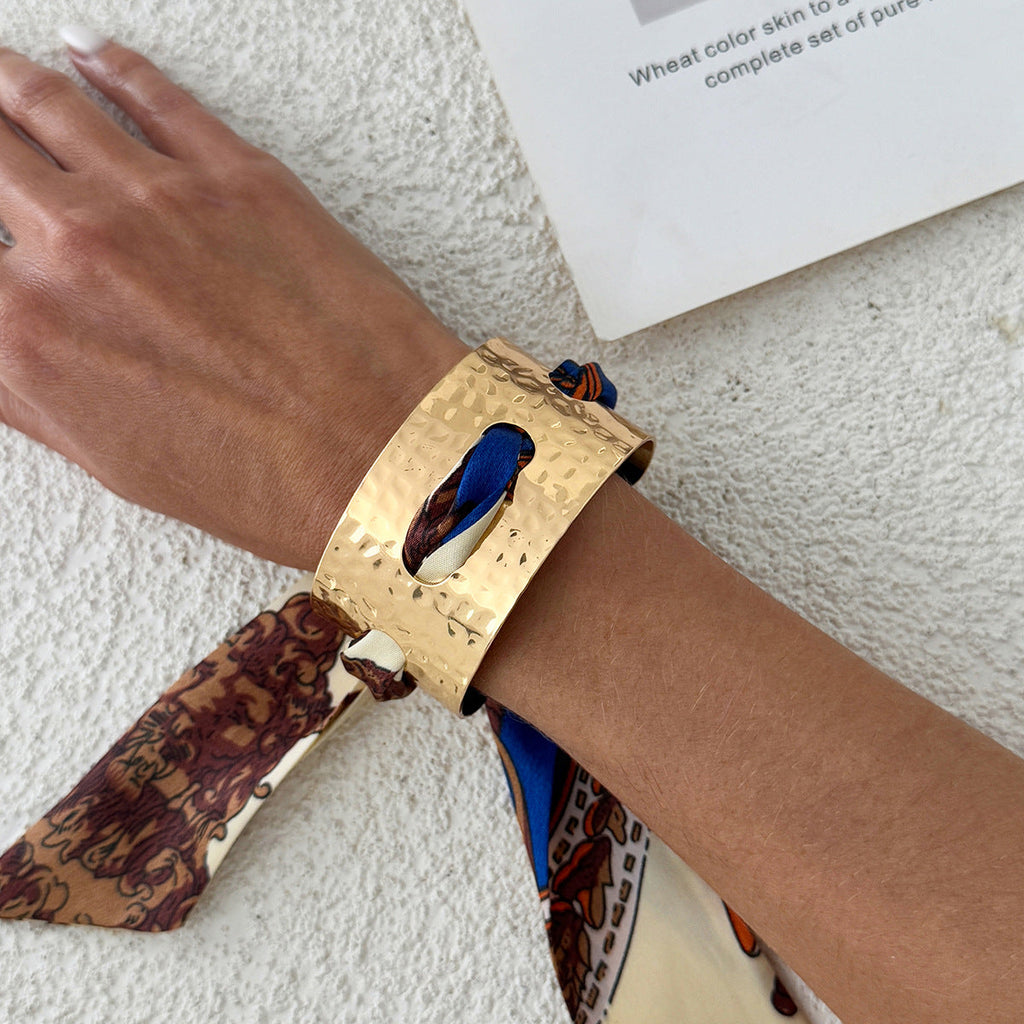 Leopard Print Open Cuff Bangle — bracelet, view 14